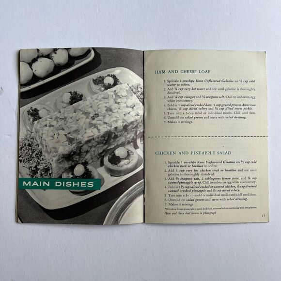 Vintage 1958 Cookbook Gel Cookery Recipe Book Paperback - Picture 8 of 11